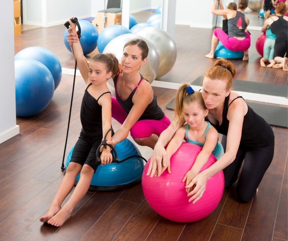 Parents and Kids Pilates Class