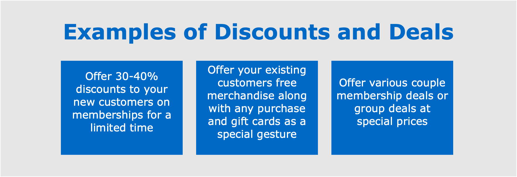 Examples of Discounts and Deals