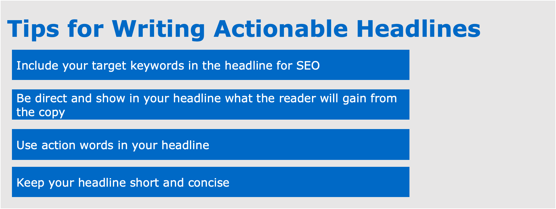 Tips for Writing Actionable Headlines