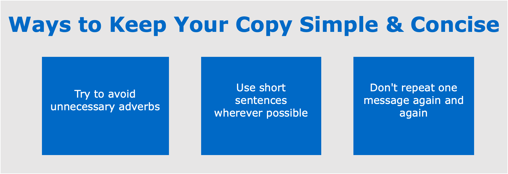 Ways to Keep Your Copy Simple and Concise