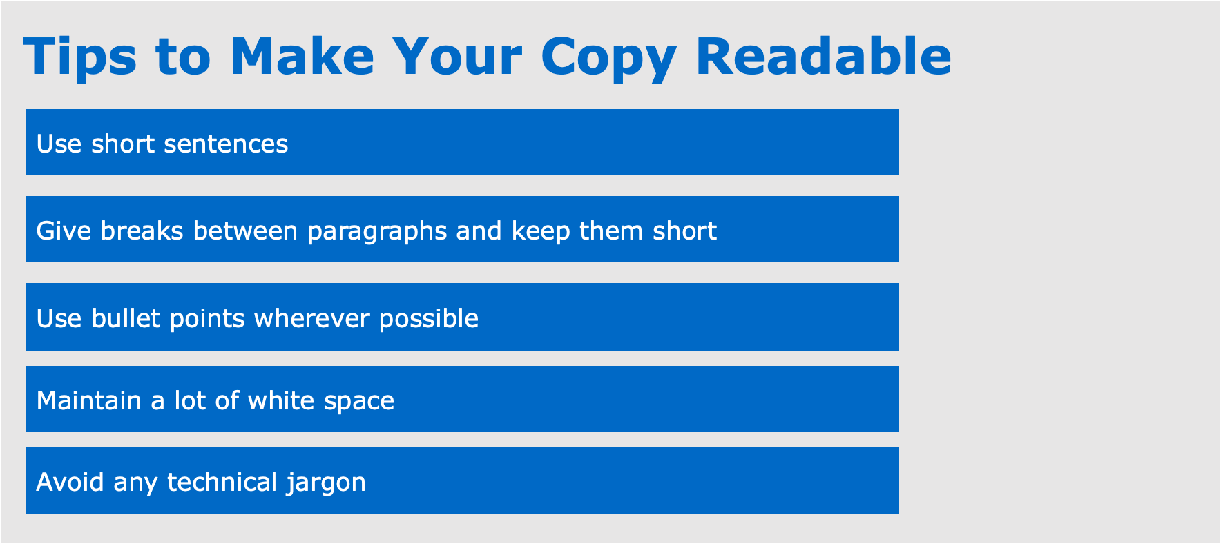 Tips to Make Your Copy Readable