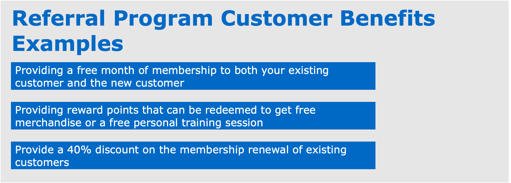 Referral Program Customer Benefits Examples