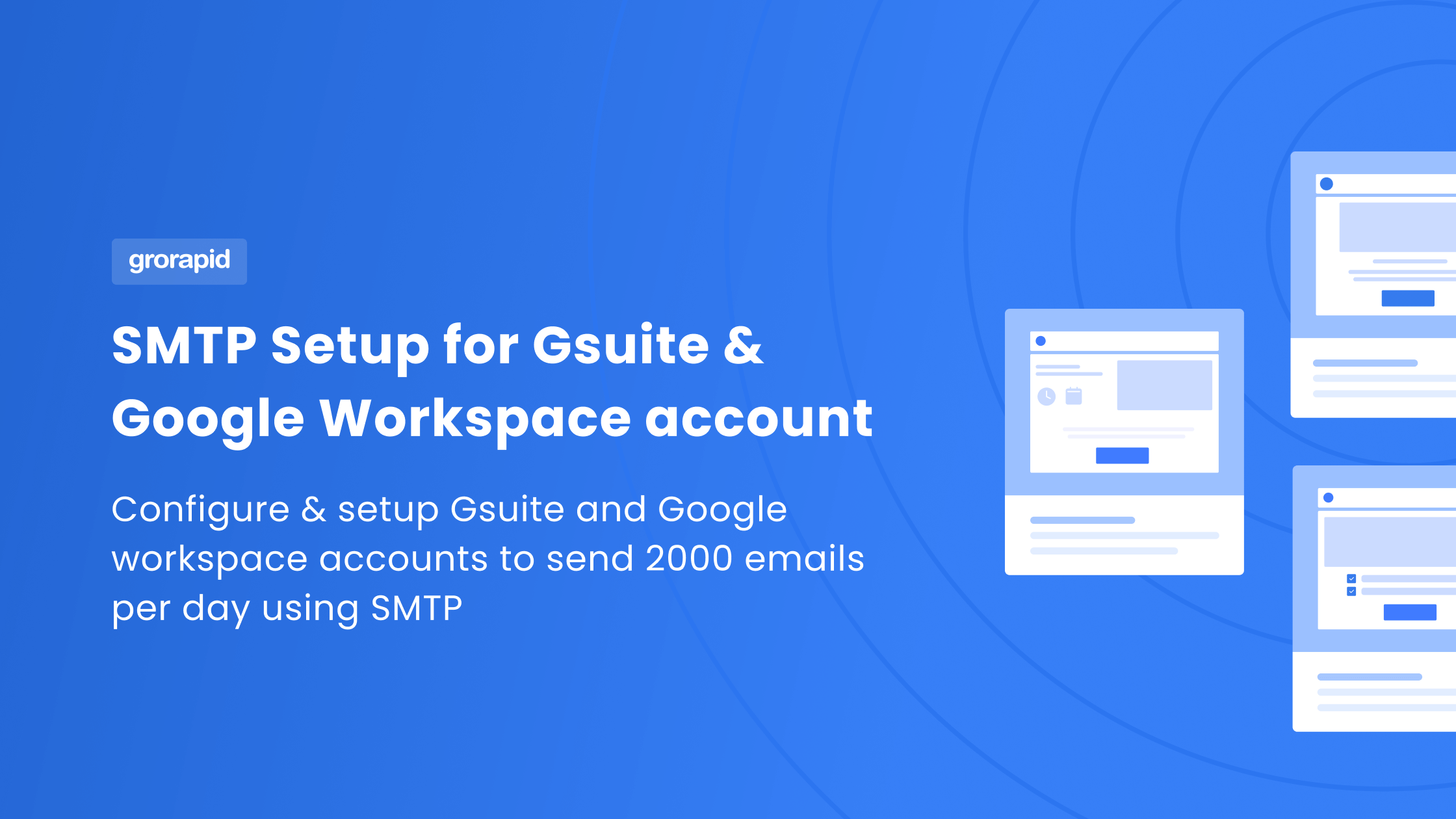 SMTP Setup for Gsuite and Google Workspace account