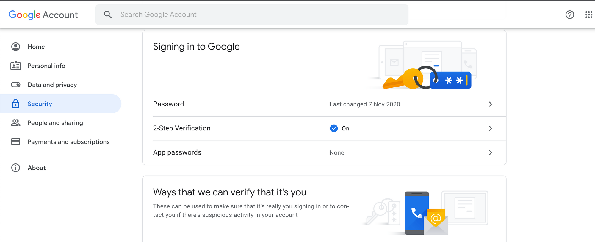 Enable 2-step verification on Gsuite or Google workspace account